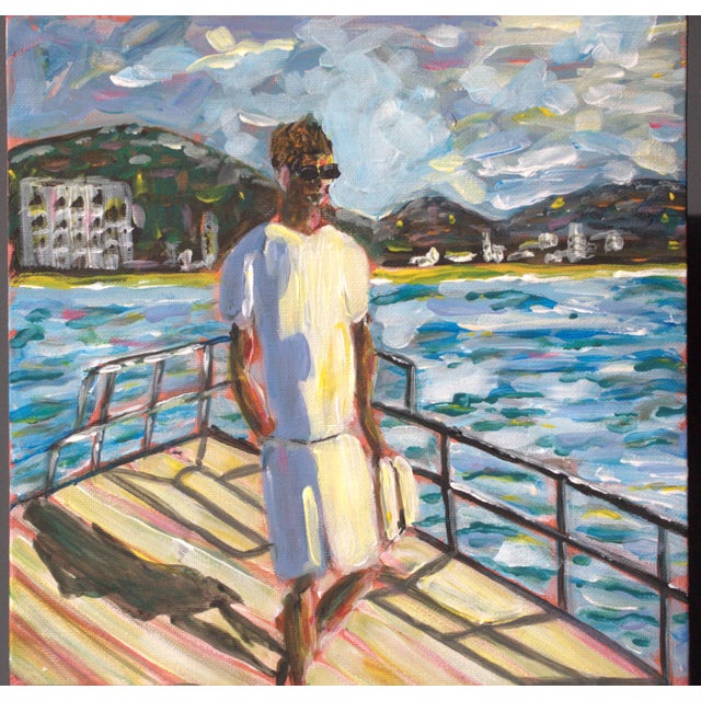 Contemporary Natalia Vypritskaia, Freedom, Acrylic on Canvas on Cardboard For Sale - Image 3 of 4