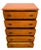 Vintage 5-Drawer Chest With Figured Wood Grain, Dovetailed Drawers and Brass-Toned Hardware For Sale - Image 9 of 9
