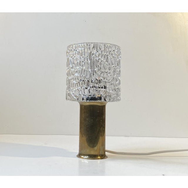 Small Restaurant Table Light in Brass & Glass from Arlus, France, 1960s For Sale - Image 6 of 9