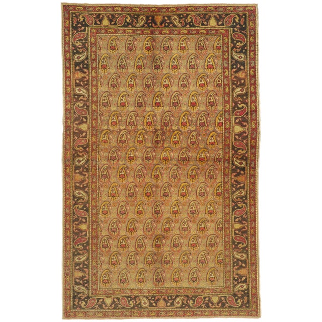 Rustic Vintage Turkish Oushak Rug - 04'09 X 07'08 For Sale - Image 10 of 10