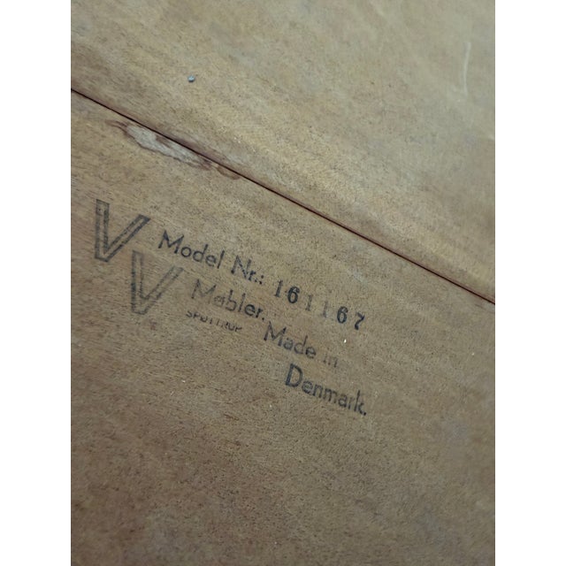 Wood Vintage Danish Extendable Teak Dining Table from VV Møbler, 1960s For Sale - Image 7 of 12