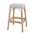 Wood Robias 30 in. Seat Height Rectangular Rattan Backless Bar Stool, Gray/White Dot / Natural Rattan Frame For Sale - Image 7 of 7