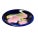 English 20th Century Moorcroft Pink Magnolia Plate For Sale - Image 3 of 5