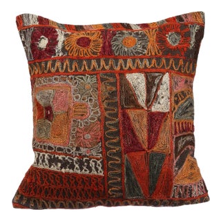 Embroidered Kilim Pillow Cover For Sale