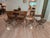 Mid Century Wrought Iron and Brass Savonarola Chairs sold as found showing oxidation to metal butin good structural...