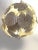 Metal Contemporary Gold-Leaf and White Leaves Sphere Suspension Pendant For Sale - Image 7 of 8