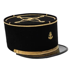 Vintage French Military Academy Officers Hat, Mid Century