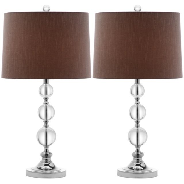 With it's chrome candlestick base and three graduated clear crystal balls, the Crystal Ball lamp is the perfect blend of...