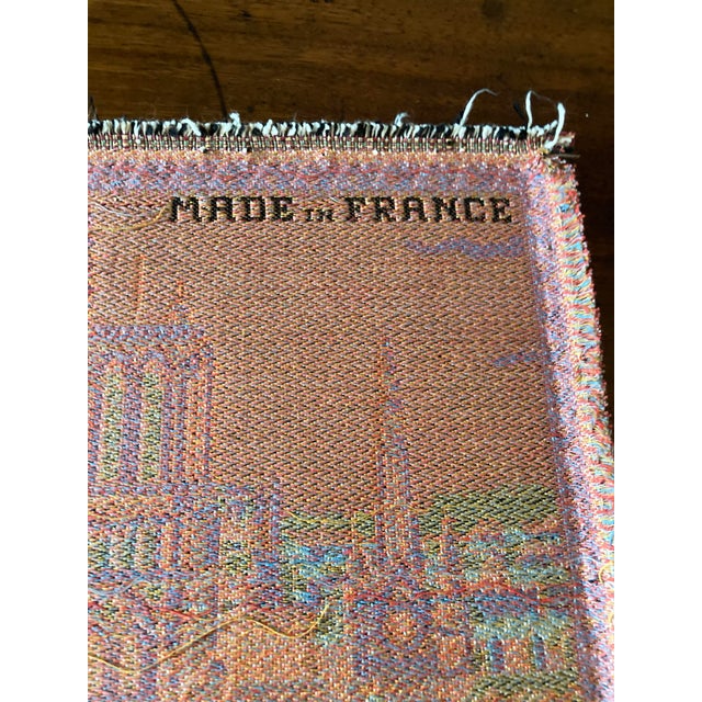 Set of 2 Vintage French Tapestries – Eiffel Tower & Notre Dame Scenes For Sale - Image 9 of 11