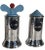Memphis School Salt and Pepper Set by Michael Graves Made in Italy for Alessi C 1980's For Sale - Image 10 of 11