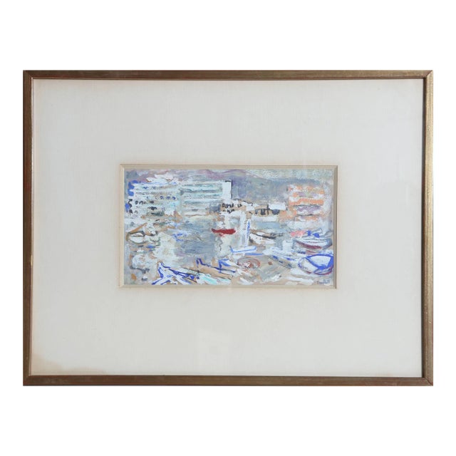 Alexandre Sacha Garbell, Marseille, Gouache For Sale