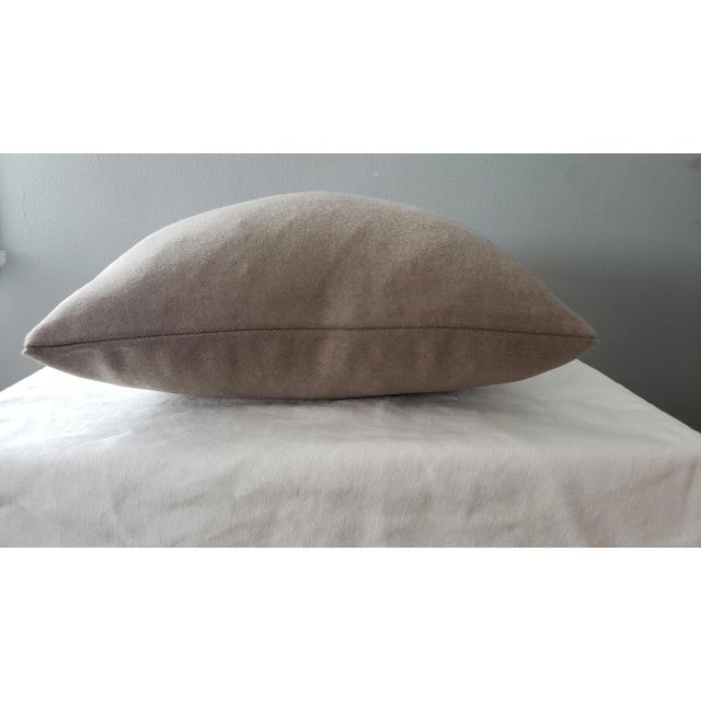 Holland & Sherry Bespoke Twill Musk fabric both sides Size: 18 x 18 Hidden zipper. Pillow cover only. Dry clean clean....