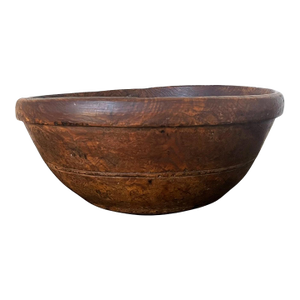 Large Antique American Burl Bowl
