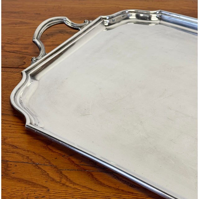 Vintage Elgin Unity Silverplate Serving Tray For Sale In Kansas City - Image 6 of 8