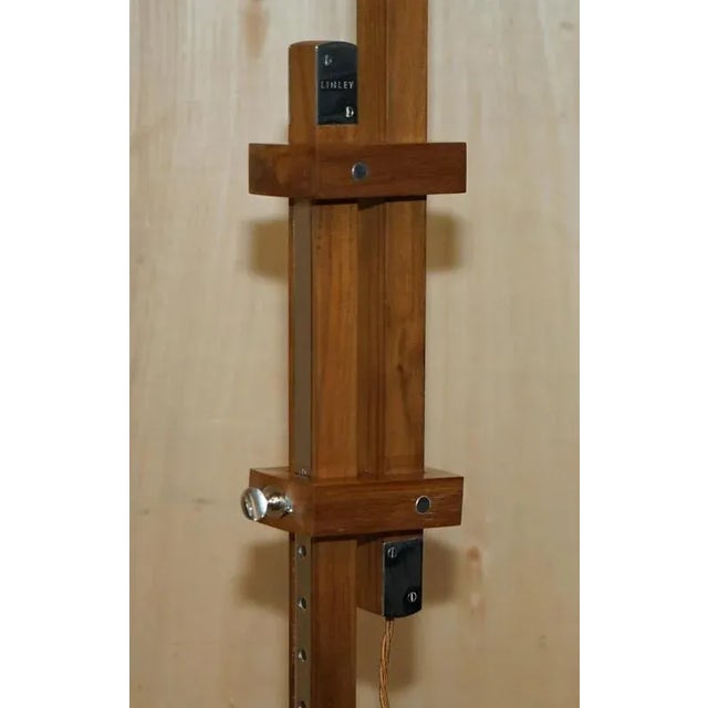 Height-Adjustable Floor Lamp with Chrome Fittings by David Linley For Sale - Image 12 of 13