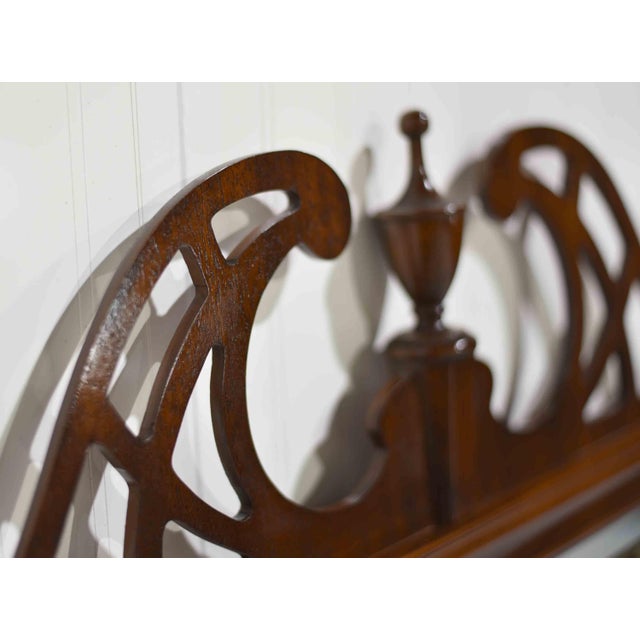 Mid Century Chippendale Beveled Glass Wall Mirror by Drexel Heritage For Sale In Chicago - Image 6 of 12