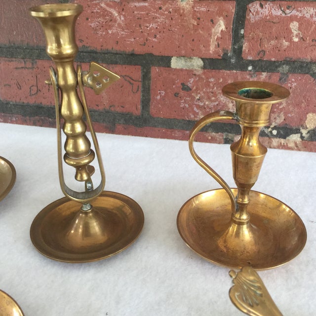 Nautical Brass Candle Holders** Set of 6 Chairish