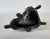 Copper Antique Ansonia Figural Clock Top Seated Woman With Lyre Cast Metal Statue For Sale - Image 8 of 9