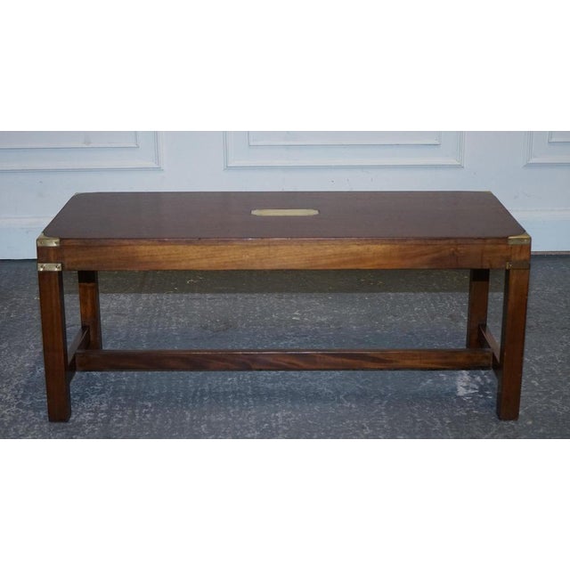 Reh Kennedy Military Campaign Coffee Table from Harrods For Sale - Image 12 of 18