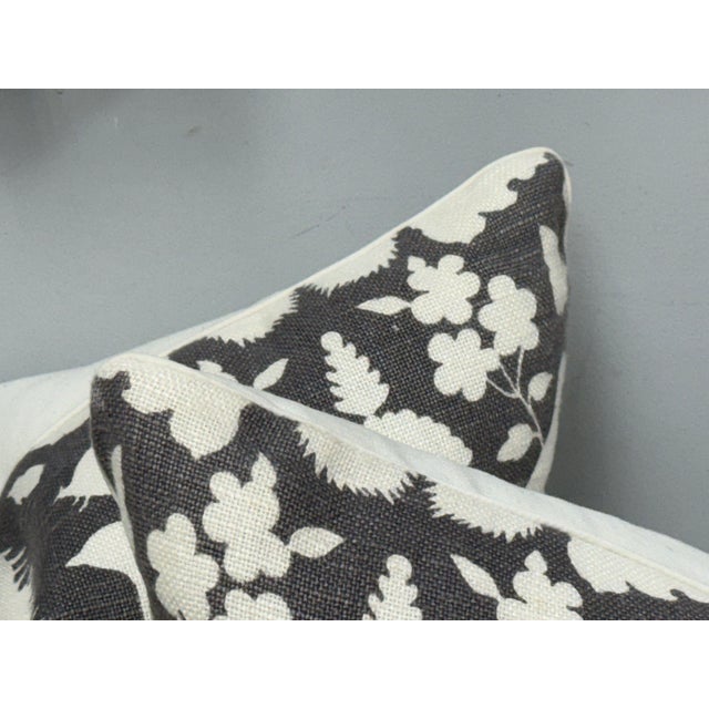 Schumacher Chenonceau Botanical Bird Decorative Pillows, Pair For Sale In San Francisco - Image 6 of 12