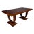 1930s French Art Deco Rosewood Dining Table With High Gloss Finish For Sale