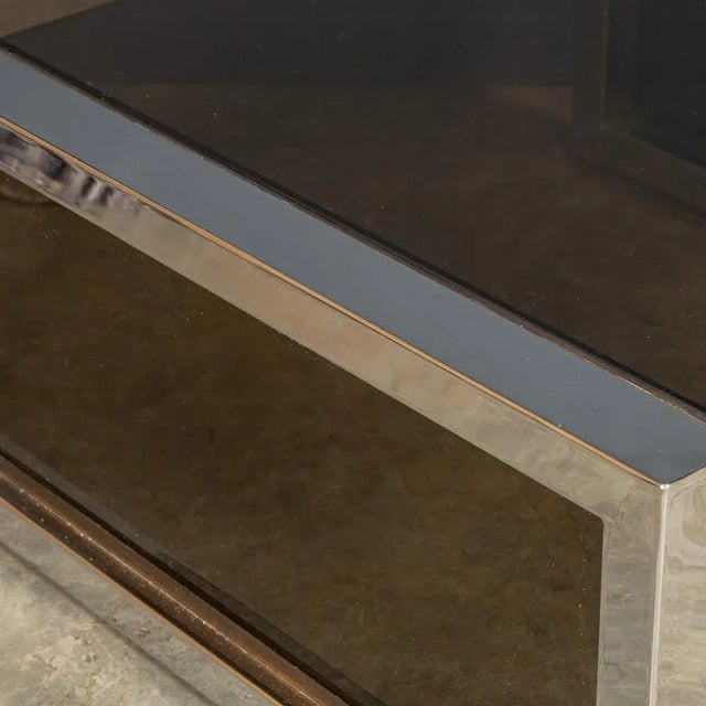 20th Century Chrome & Glass Side Tables, 1970s, Set of 2 For Sale - Image 9 of 13