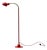 Red Metal Gooseneck Floor Lamp, 1970s For Sale