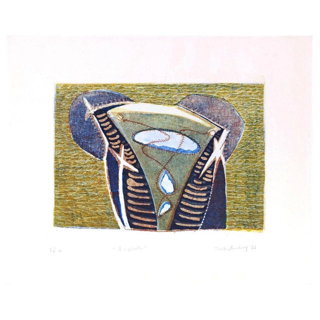 The Bat (Pipistrello) - Original Etching by P. Scandurra - 1976 1976 For Sale - Image 3 of 3