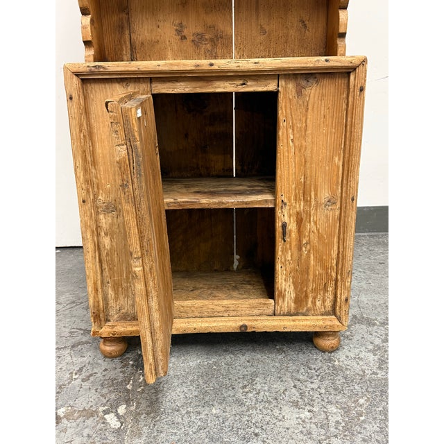 Wood Antique European Pine Open Hutch Cupboard, Circa 1830 For Sale - Image 7 of 12
