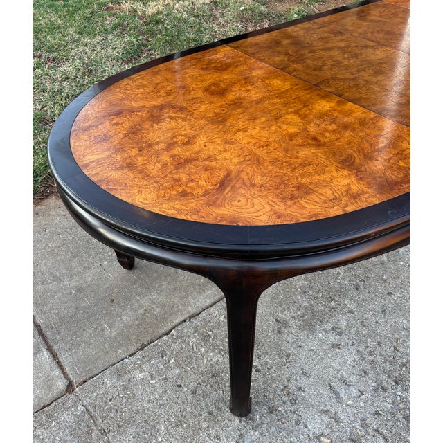 Chinoiserie Vintage 1970's Century "Chin Hua" Oval Dining Table For Sale - Image 3 of 16