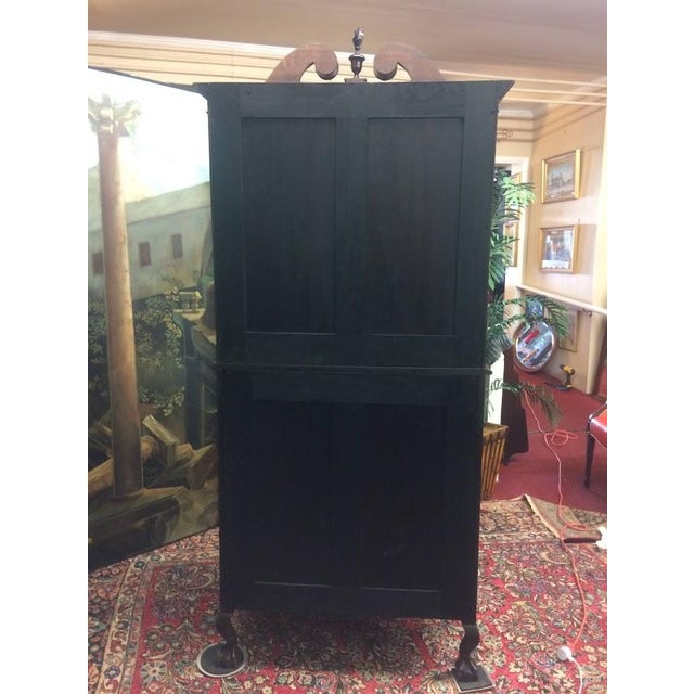 Antique Secretary Desk, Georgian Secretary Desk (Two Piece) For Sale - Image 11 of 12