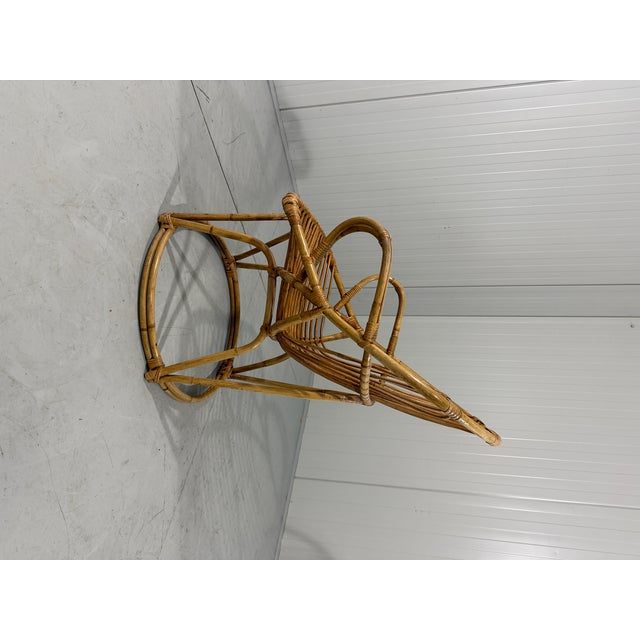 Wood Rattan Chair by Rohé Noordwolde, Netherlands, 1960s For Sale - Image 7 of 14