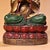 Vintage Painted Copper Buddha Statue on Double Lotus Base For Sale - Image 10 of 10