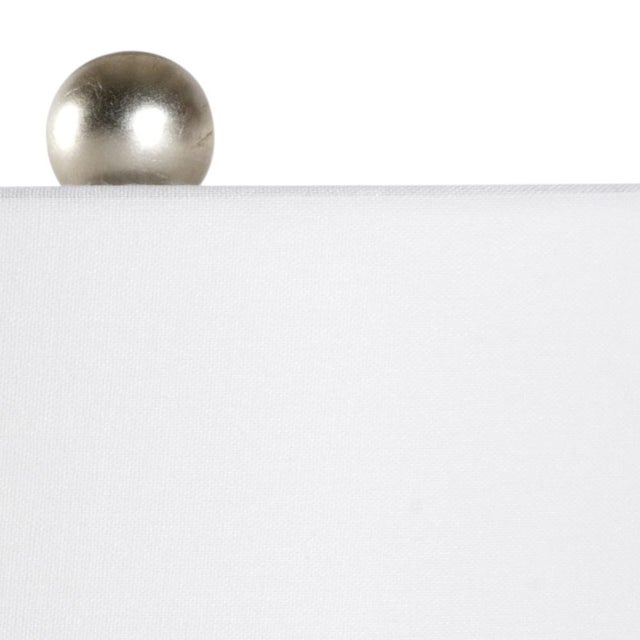Transitional Chelsea House Fine Palm Lamp in Silver For Sale - Image 3 of 5