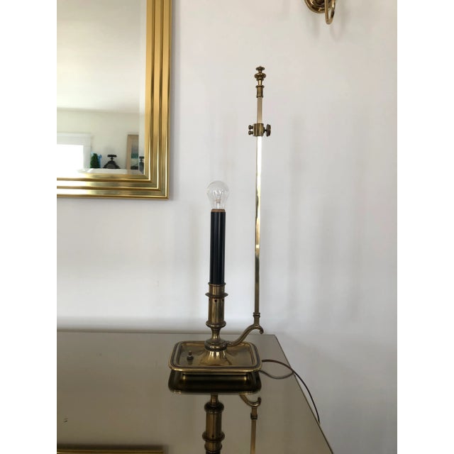 Brass Mid 20th Century Vintage Brass Bouillotte Lamp For Sale - Image 8 of 10