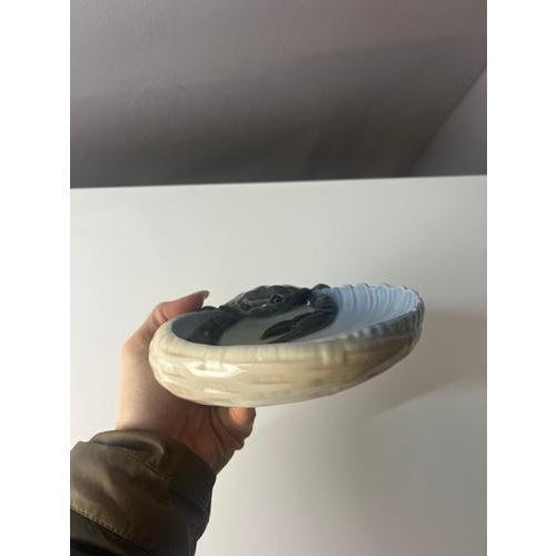 Ceramic Model 3131 Crab Shell Bowl by Jørgen Baslov for Royal Copenhagen For Sale - Image 7 of 11