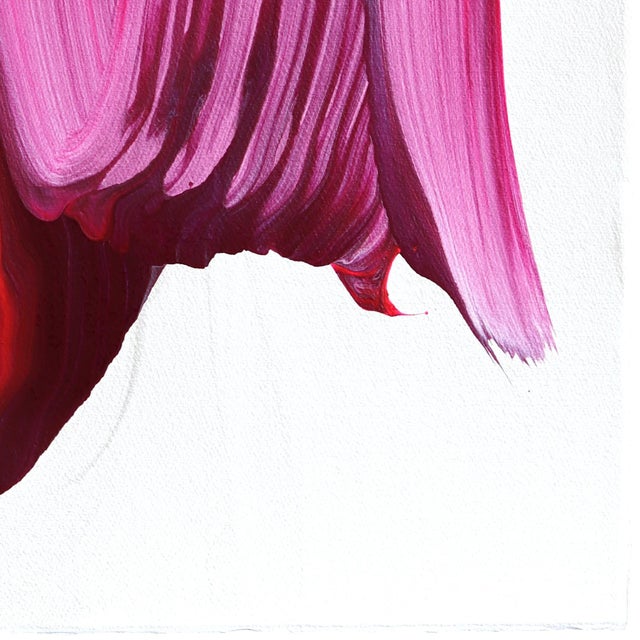 The colorful abstract artworks of Romanian artist Alex Voinea are inspired by experiments with paint poured over vibrating...