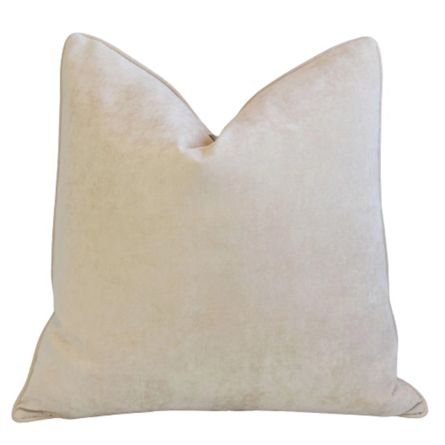 Early 21st Century Schumacher Asian Chinoiserie Birds& Botanical Floral Feather/Down Pillow 24" Square For Sale - Image 5 of 6