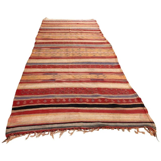 Vintage Moroccan Tribal Kilim Rug, circa 1960 For Sale - Image 13 of 13