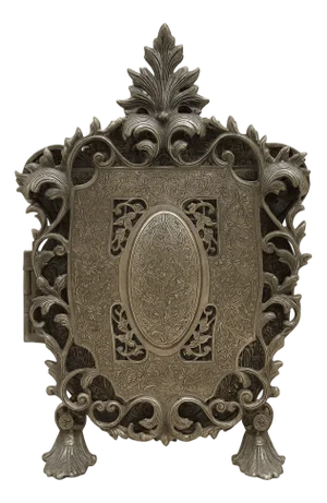 1960s Fred Zimbalist Musical Jewelry Cabinet — Hand-Engraved Nickel Silver, Plays Beautifully