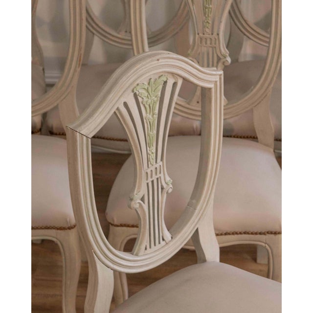 Set of Ten Louis XV–Louis XVI Transition Style Chairs, France, 20th Century For Sale - Image 11 of 18