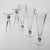 Gold Hexagonal Flutes with Gold Inserts by Cenedese, Set of 5 For Sale - Image 8 of 18