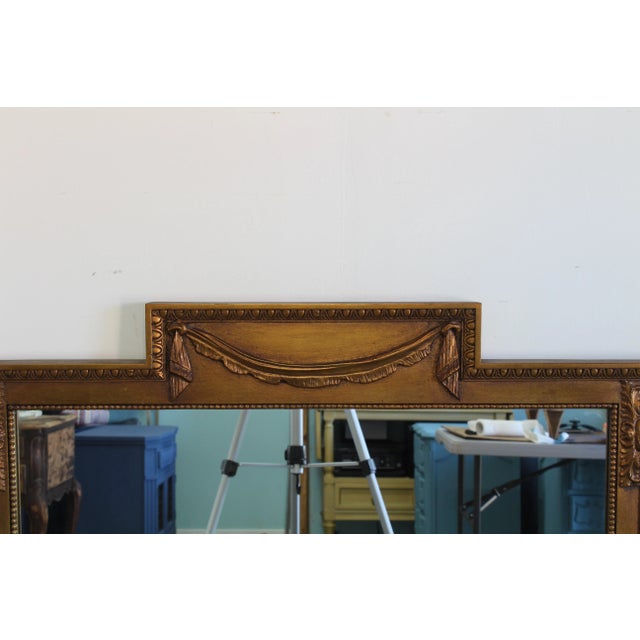 Vintage Regency Style Gilded Mirror For Sale - Image 4 of 6