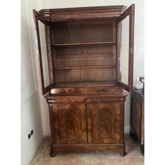 Antique French Louis Philippe Cabinet, 1860s For Sale - Image 6 of 18