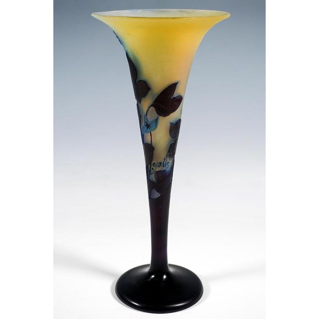 Art Nouveau Fleur De Neige Cameo Vase by Emile Galle for Nancy, France, 1910 For Sale - Image 4 of 8