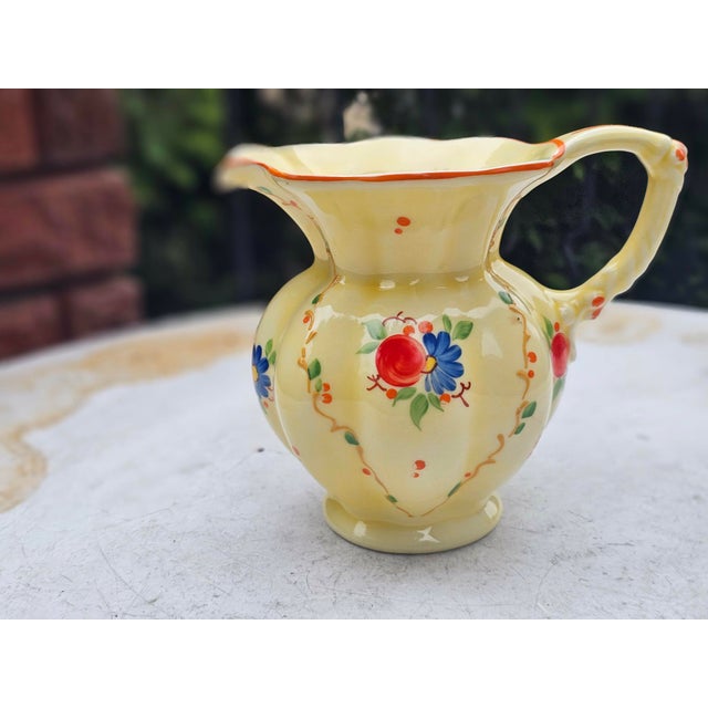 Ceramic jug and vase, Czechoslovakia, 1940s-1950s, dimensions: height 15.5 cm, width 18 cm, diameter 12 cm.