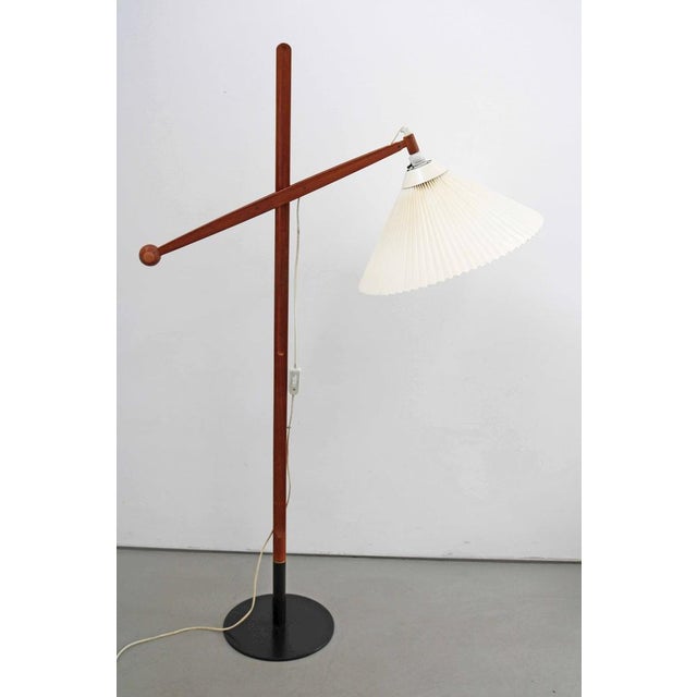 Danish Model 325 Floor Lamp in Teak by Vilhelm Wohlert for Le Klint, 1957 For Sale - Image 12 of 12