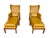 Mid-Century Wingback Armchair With Ottoman in the Style of Mogens Koch For Sale - Image 9 of 15