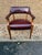 Late 20th Century Hickory Leather Company Set of Four Vintage Burgundy/ Oxblood Vinyl Brass Nailhead Armchairs For Sale - Image 4 of 11