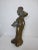 Vintage Asian Woman Figurine Holding Basket Bronze Sculpture For Sale In Los Angeles - Image 6 of 12